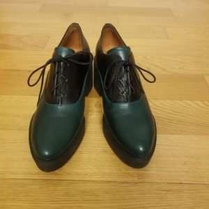 &Other Stories Lace - up Leather Flats size 6.5